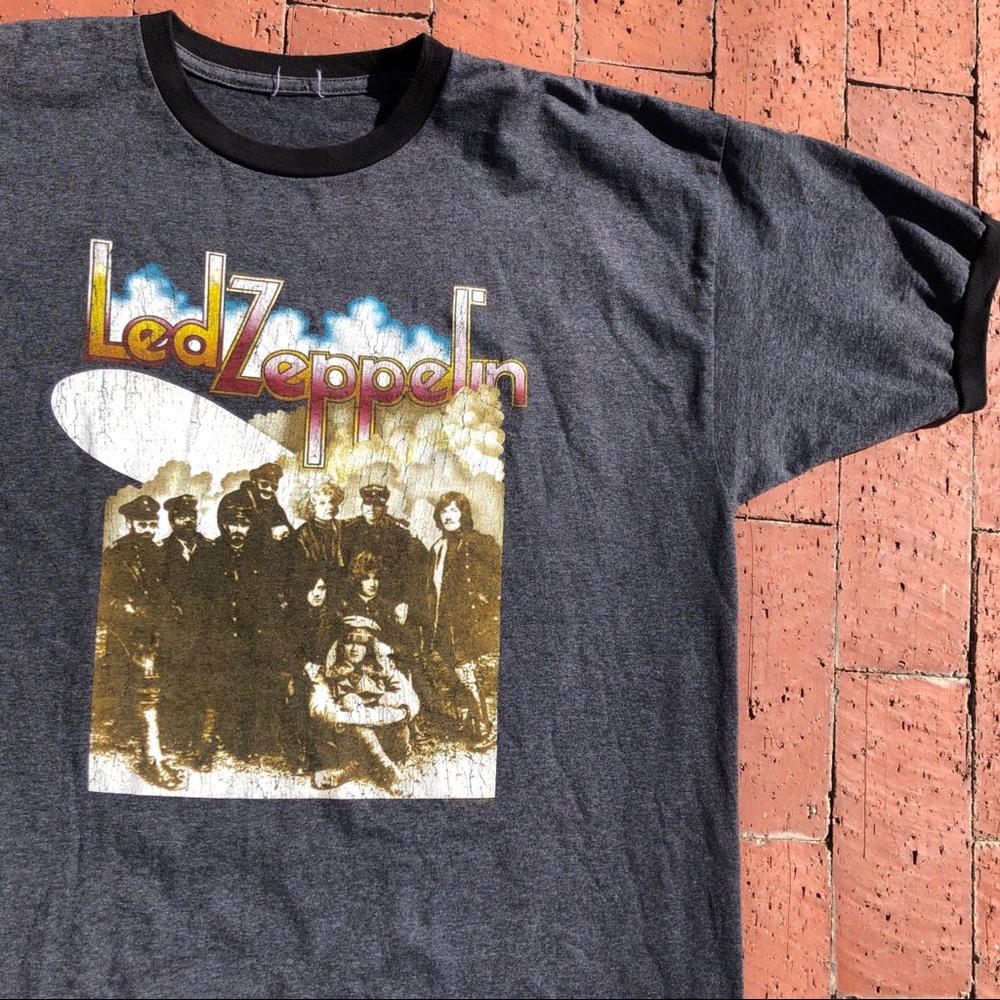 VINTAGE LED ZEPPELIN CUFF SLEEVE TEE - Picture 7 of 8
